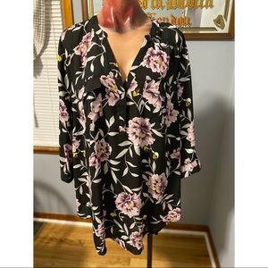 Floral Harper tunic blouse